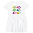 thumbnail image 3 of Inktastic Tropical Fish Lover Girls Toddler Dress, 3 of 5