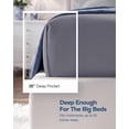 thumbnail image 3 of Utopia Bedding Full Fitted Sheet Only, 16 Inches Deep Pocket, Soft Brushed Microfiber, Shrink & Fade Resistant, Easy Care - Grey, 3 of 7