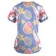 thumbnail image 4 of Pascua Mujer Cuello en V Casual Manga corta Impreso Bolsillos Señoras Tops Blusa Uniforme Pompotops hkajfhjk461767, 4 of 4