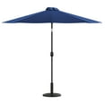 thumbnail image 2 of Merrick Lane Bali Patio Umbrella with Base - 9' Navy Polyester Patio Umbrella - 30+ UV Protection - Waterproof Black Cement Base with 1.5" Diameter Aluminum Pole, 2 of 14