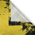thumbnail image 3 of Ambesonne Vintage Yellow Kitchen Curtains, Hazard Caution, 55"x45", Yellow and Black, 3 of 3