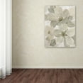 thumbnail image 3 of Silvia Vassileva 'White on White Floral I Crop Neutral' Canvas Art, 3 of 4