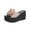 Pink, variant on OAVQHLG3B Wedge Sandals for Women Sandals Women Casual Peep Toe High Chunky Wedge Heels Shoes Exquisite Flowers Slippers