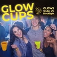 thumbnail image 3 of Exquisite Vibrant Neon Cups - 120-Pack, 2 Ounce Shot Glasses for Your Blacklight Party, 3 of 12