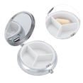 thumbnail image 3 of Unique Bargains 1 Pc Pill Case 3 Grid Round Leaf Pill Box Colorful, 3 of 6