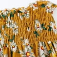 thumbnail image 4 of Bébés Filles Glisser Robe Bretelles Sans Manches Floral Élastique Robe Soleil Été, 4 of 6