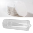 thumbnail image 4 of Makeup Cotton Round Holder, Side Opening Cotton Pad Storage Case Dustproof Transparent Round  For Home, 4 of 8