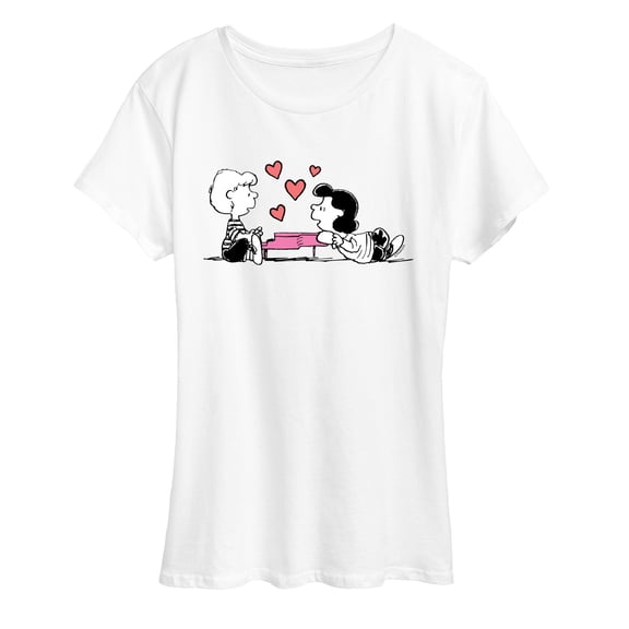 Peanuts - Lucy and Schroeder Piano - Women's Short Sleeve Graphic T-Shirt
