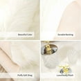 Ultra-Soft Faux Fur Rug, 2x6 Feet, Machine Washable, White, for Bedroom ...