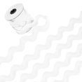 thumbnail image 1 of 1-Roll Rick Rack Trim, 10 Yard 30mm / 1.2 Inch Wave Bending Fringe Trimming Ribbon [White], 1 of 6