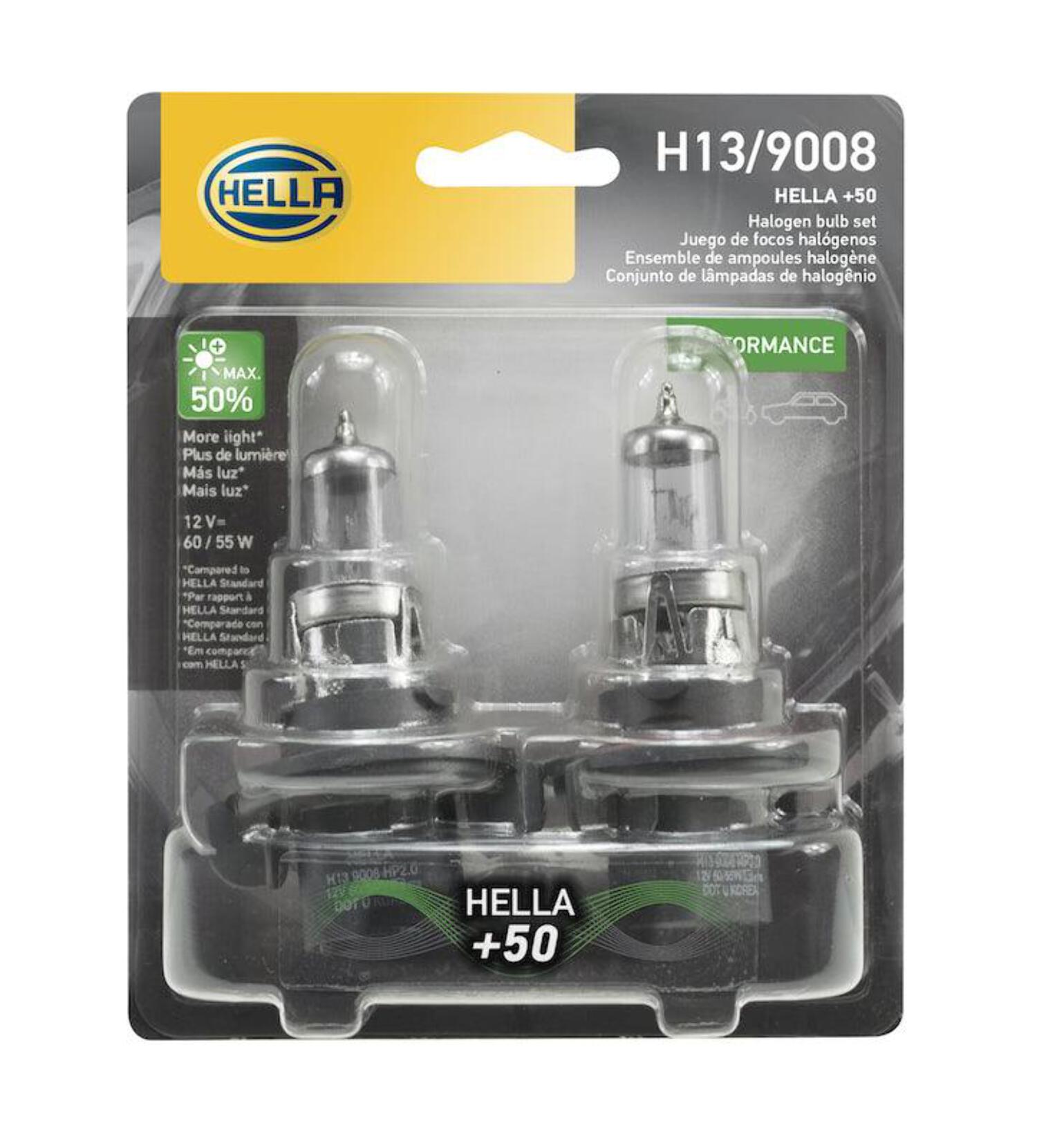 Hella H13P50TB Hella Headlight Bulb