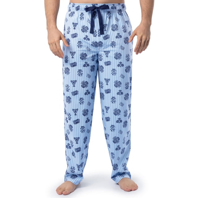 Pantalón de Pijama IZOD de Franela y Forro Polar para Hombre Azul Claro Talle L