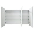 thumbnail image 2 of Glass Warehouse SC3-SQ-48X32-B Calla 48" X 32" Framed Triple Door Medicine Cabinet - Black, 2 of 7