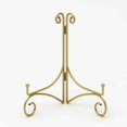 thumbnail image 1 of HEMYLU Plate Stand for Display with Hinged Folding Design, 6 Inch Picture Stands for Tables, Small Easels for Displaying Book, Art Piece, Photo and Platter, 6‘‘ Gold, 1 of 8