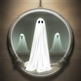 thumbnail image 3 of 2025 Halloween Decor Halloween Mirror Ghost Stickers Horror Decoration Bathroom Bedroom Glass Stickers Party Scene Layout Props Ghost Pattern Stickers, 3 of 4