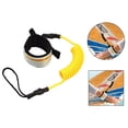 thumbnail image 4 of Correa de tabla de surf, 6 mm de grosor, guardamanos suave, correa de cuerda de mano elástica de primera , se adapta a tabla de surf Longboard Paddleboard reemplazo Fishboard Amarillo Baoblaze Correa de tabla de surf, 4 of 5