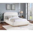 thumbnail image 2 of Pemberley Row Boucle Fabric Cream Queen Bed Rectangular Contemporary 74" Unassembled, 2 of 10