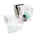 thumbnail image 1 of Caja de almacenamiento de papel para mascarillas de maquillaje acrílico, cubierta de 6,2x6,2x5,7 pulgadas, residuos de cosméticos de escritorio, almohadilla de algodón, hisopos, organizador de servill, 1 of 5