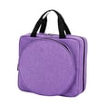 thumbnail image 2 of GUOOL Embroidery Project Bag Sewing Crafts Storage Tote Bag for Floss Hoops Charts Purple, 2 of 9