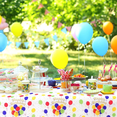 thumbnail image 5 of YSTDHL 10 Pack Happy Birthday Balloons Plastic Tablecloth Table Covers for Rectangle Tables, 54" x 108" Picnic Tablecloth Disposable Party Table Cloths for Parties Wedding Bridal Shower, 5 of 8