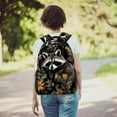 thumbnail image 6 of Lightweight Backpack Raccoon School Bag Travel Laptop Daypack for Men Women Casual Rucksack, 6 of 6