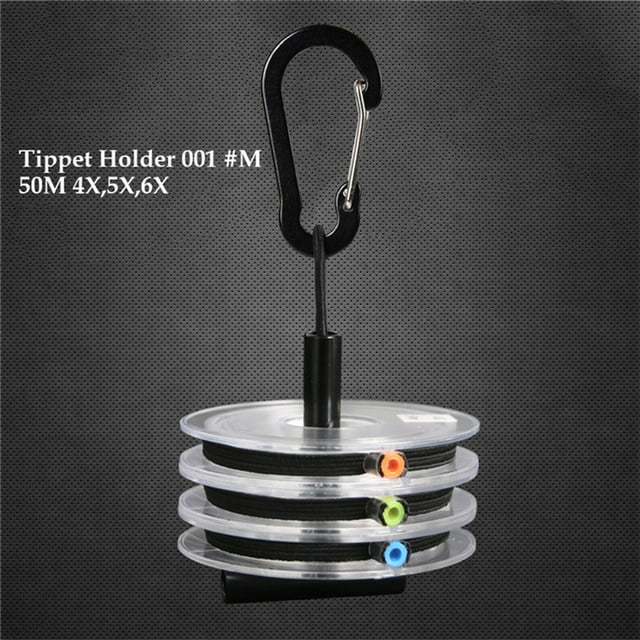 Tippet Line (2x,3x,4x,5x,6x,7x) Clear Fly Fishing Tippet Line with Tippet Holder & Spool Tender Combo 1