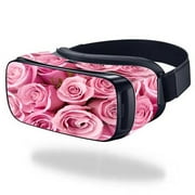 MightySkins SAGEVR-Pink Roses Skin for Samsung Gear VR Original Cover Wrap Sticker - Pink Roses