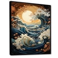 thumbnail image 2 of Designart "Blue Kinetic Waves I" Nautical & Beach Floater Framed Wall Decor, 2 of 7