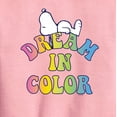 thumbnail image 2 of Peanuts - Dream In Color - Toddler & Youth Crewneck Fleece Sweatshirt, 2 of 5
