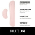 thumbnail image 3 of GORILLA GRIP Gel Memory Foam Wrist Rest for Computer Keyboard, Mouse, Ergonomic Design, Desk Pads, 2 Piece Set, Light Pink, 3 of 10