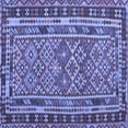 thumbnail image 1 of Ahgly Company Machine Washable Indoor Square Southwestern Blue Country Area Rugs, 3' Square, 1 of 4