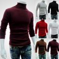 thumbnail image 5 of Men´s Winter Warm Cotton High Neck Pullover Jumper Sweater Tops Turtleneck, 5 of 5