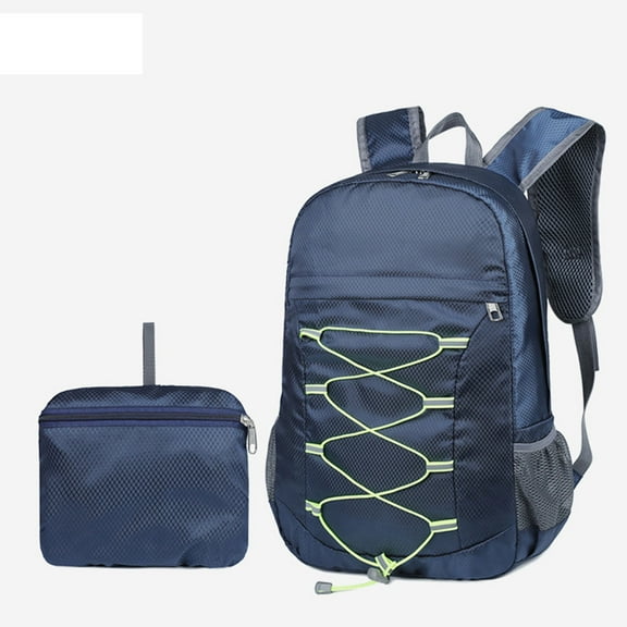 Nkmbld Travel Backpacks for Adults Travel Hiking Backpack Large 35L Travel for Men Women Lightweight Foldable Packable Camping Daypack for Outdoor Sports, Blue