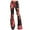 Red, variant on Leggings For Women Spring And Summer Tight Fitting Retro Print Big Bell Bottom Pant