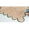 thumbnail image 6 of Chouhan Rugs Natural Jute Green Scalloped Rug Bohemian Rug Decor Rug Handwoven Rug Custom Rug Decorative Rug, 6 of 6