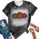 thumbnail image 5 of Tops Para Mujer Camisas Casuales Blusas Moda Causal Cuello en V Impresión Manga Corta Odeerbi  ODB152623, 5 of 5