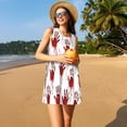 thumbnail image 3 of Fotbe Bloody Hand 1 Pattern Women’s Summer Tank Midi Dress – Sleeveless A-Line Dress, Floral T-Shirt Dress, Casual Flowing Beach Sundress, 3 of 7