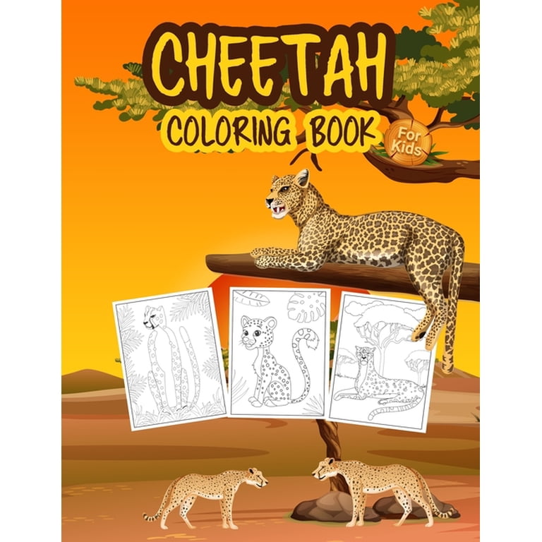 Cute Cheetah Coloring Pages