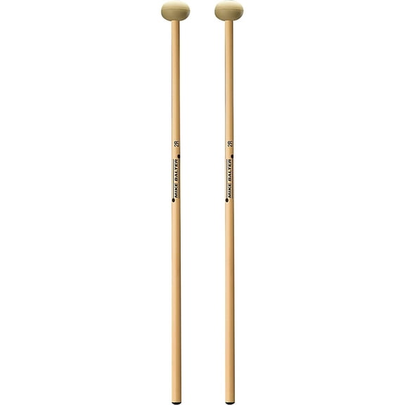Balter Mallets Unwound Series Rattan Handle Marimba Mallets Soft Oval Tan Rubber