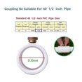 thumbnail image 3 of 10Pcs 1/2 Inch PVC Mist Nozzle Misting System for Patio Outdoor Mister Coupling PVC Split Section with Mist Nozzle, 3 of 5