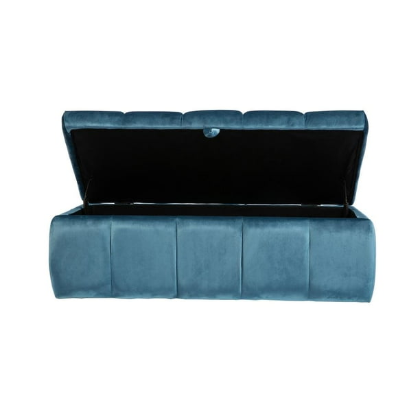 Chic Home Chagit Bench Velvet Tufted Storage Ottoman ...