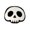 L, variant on Luyimi Skull Halloween Rug, Black White Fluffy Skull Area Rug, Gothic Spooky Non Slip Waterproof Doormat, Skull Shape Floor Mat for Bedroom Bathroom Entryway Halloween Party Indoor Home Decor C