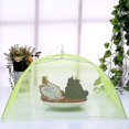 thumbnail image 1 of Green 4pcs Foldable Food Bell Shape Fly Mesh Food Cover Folding Umbrella Tent Insect Repellent Mosquito Repellent Cover For Barb, 1 of 4
