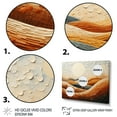 thumbnail image 3 of Designart "Beach Dune Dance Painting II" Modern Floater Framed Wall Decor, 3 of 7