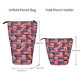 thumbnail image 2 of Kdxio Telescopic Pencil Bag Pen Holder Stationery Case,Stand-up Retractable Transformer Bag Organizer for Christmas Holiday(America Flags1), 2 of 6