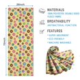 thumbnail image 2 of 70x26 Inch Yoga Towel, Sweat Absorbent Non-Slip Mat for Hot Yoga, Pilates & Fitness,Mini Multicolor Donut Yellow Tiny Doodle Print, 2 of 5