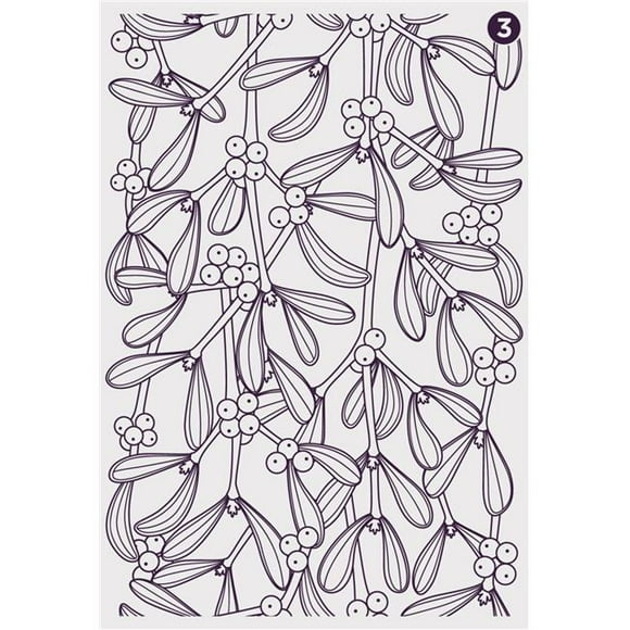 Crafters Companion CSTPMISM Background Layering Stamps - Mistletoe Moments