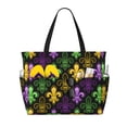 thumbnail image 1 of Easygdp Mardi Gras1 Bolsa de Viaje de Playa de Gran Capacidad, Bolsa Tote Perfecta para la Playa, Escapadas de Fin de Semana y Viajes, 1 of 7