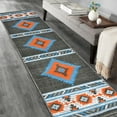 thumbnail image 3 of HR HANDCRAFT RUGS HR Southwestern Rugs for Cabin Tribal Medallion Carpet for Livingroom Lead - 2' X 7' Runner, 3 of 5