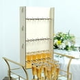 thumbnail image 5 of Balsa Circle White 3-Tier Rectangle Wooden Champagne Glass Flute Holder Stand Party Events Decorations Supplies, 5 of 8